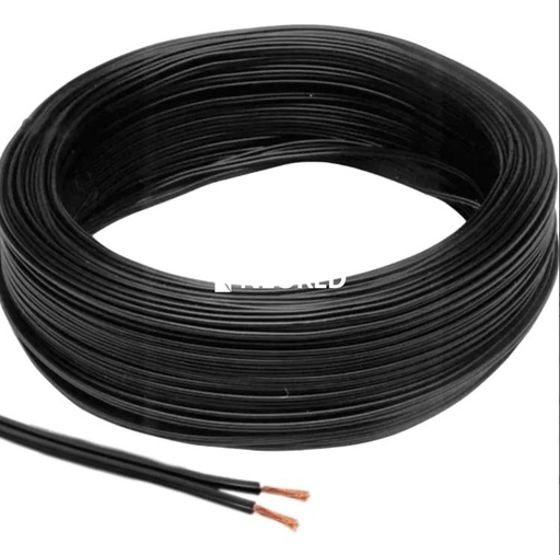 [ARGP1NEBO] Cable Paralelo 2 x 1 mm Argenplas Negro