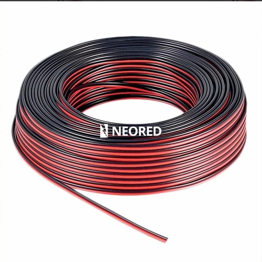 [ARGBIBO] Paralelo bicolor 2 x 0.50 mm2 Rojo/Negro bobina 
