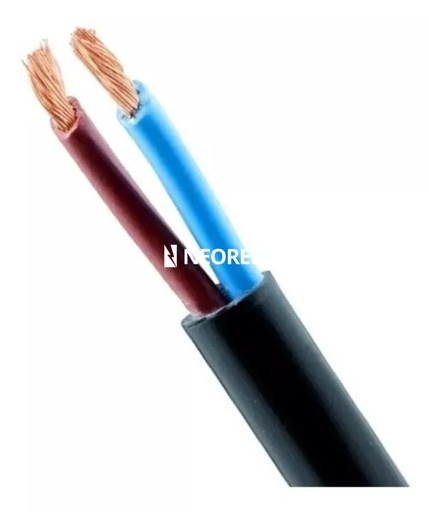 [ARGT2250NEMT] Cable Tipo Taller Redondo 2x2.5 mm Argenplas Negro