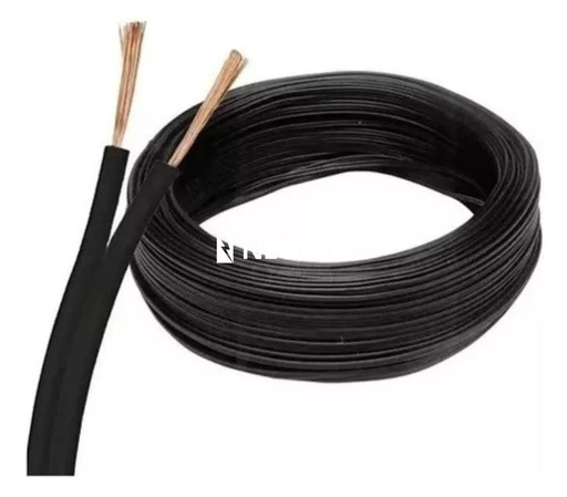 [ARGP75=N] Cable paralelo 2x0,75 mm2 Negro