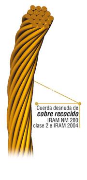 [ARGD25] Desnudo de cobre recocido blando 25 mm2 por metro - 7 x Ø 2,15 mm