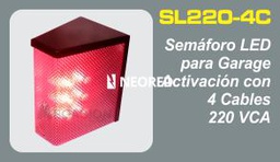 [MSISL220-4C] Semáforo LED 220 VCA, accionamiento, básico, con 4 cables