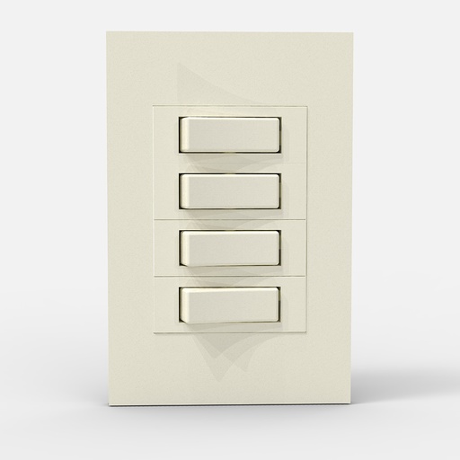 [CAM4134] TAPA LUJO 4 MODULOS - Siglo XXI