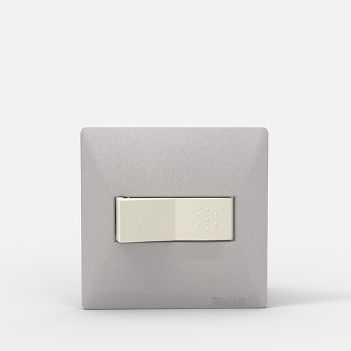 [CAM4111] TAPA MIGNON 1 MODULO SIGLO XXII ALUMINIO