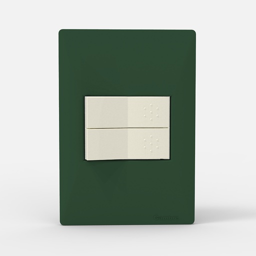 [CAM4402] TAPA 2 MODULOS SIGLO XXII VERDE