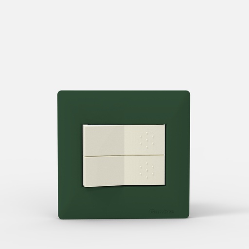 [CAM4442] TAPA MIGNON 2 MODULOS SIGLO XXII VERDE