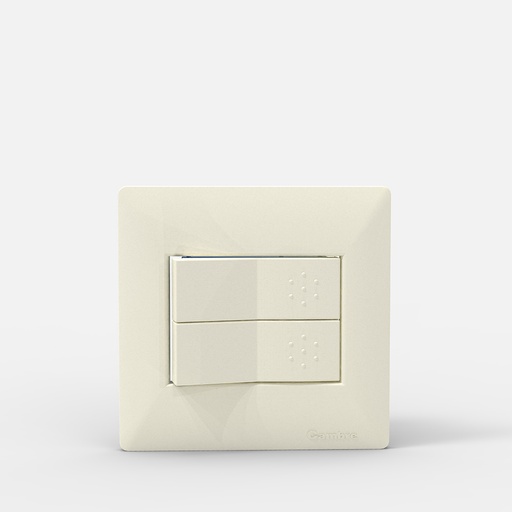 [CAM4542] TAPA MIGNON 2 MODULOS SIGLO XXII BLANCA