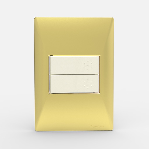 [CAM4802] TAPA 2 MODULOS SIGLO XXII ORO