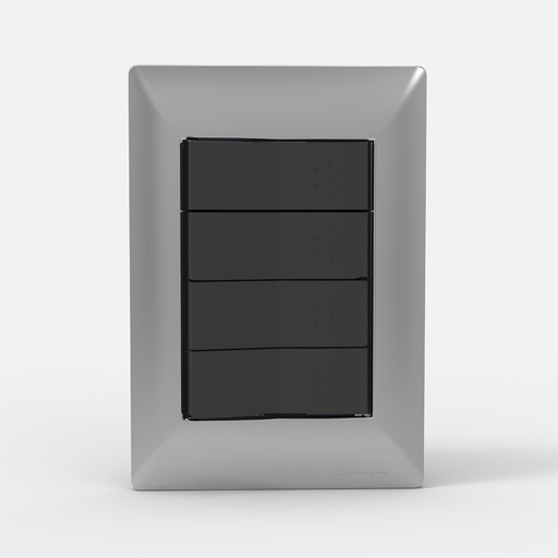 [CAM4904] TAPA 4 MODULOS SIGLO XXII PLATA