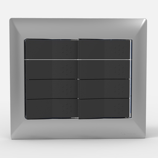 [CAM4908] TAPA 8 MODULOS SIGLO XXII PLATA