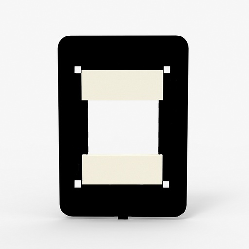 [CAM4981] BASTIDOR MIGNON PARA TAPA BAUHAUS C/TAPON BLANCO