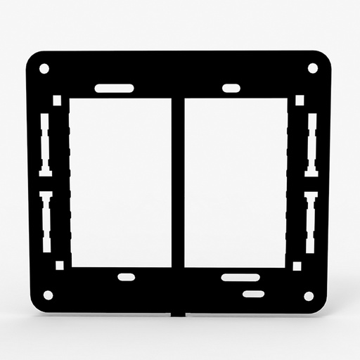 [CAM4982] BASTIDOR PARA TAPA BAUHAUS - DOBLE P/ 8 MODULOS