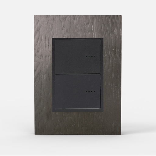 [CAM4967] TAPA Y DISTANCIADOR BAUHAUS MADERA WENGE