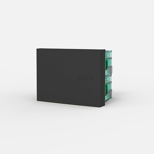 [CAM6128] MOD.INTERRUP. BIP.4 VIAS, TECLA DOBLE, BAUHAUS - GRIS