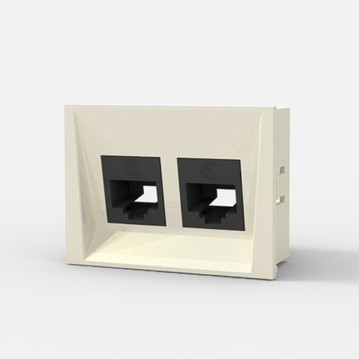 [CAM6965] MOD.2 TOMAS P/INTERCONEXION REDES - RJ45 CAT.5 - BLANCA