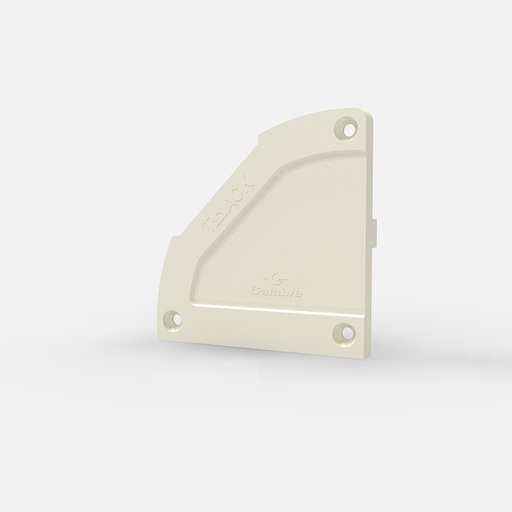 [CAM1930] TAPA LATERAL DE PERFIL TRACK BLANCA (1 JUEGO P/BOLSA)