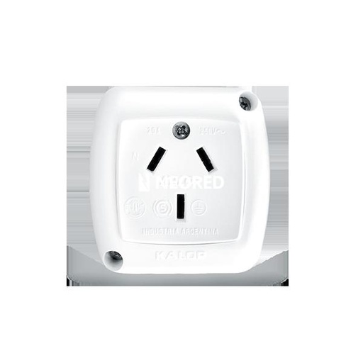 [KALKS39660] Tekna 1Toma 20A.250V bco