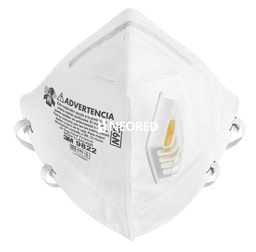 [MMM64541] Respirador Plegable Desechable Valvulado 3M™ 9822, N95