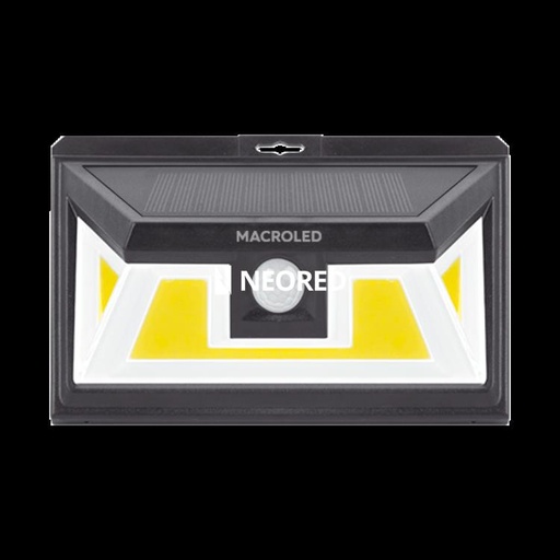 [CORASPSM-5W-IP65-CW] ARTEFACTO SOLAR DE PARED 5W CON SENSOR DE MOVIMIENTO 2 FUNCIONES 6500K IP65