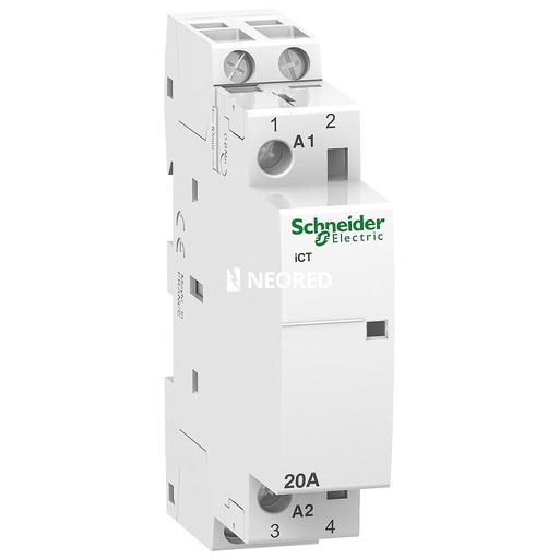 [SCH15370] Contactor Modular 2P 20A 2 contactos NA  230Vca Easy9 CT