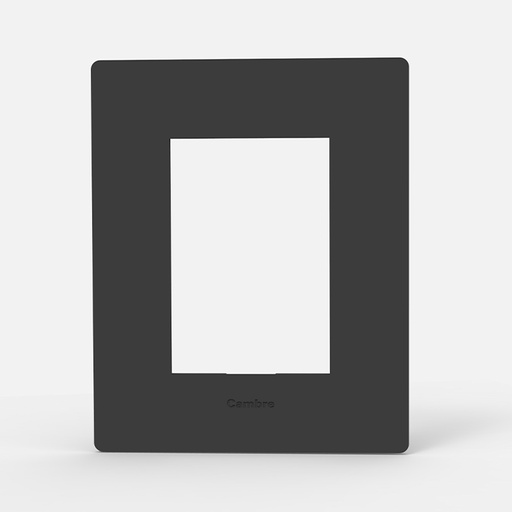 [CAM4861] TAPA SERIE ARTE PLICARBONATO GRIS- DIST.BLANCO