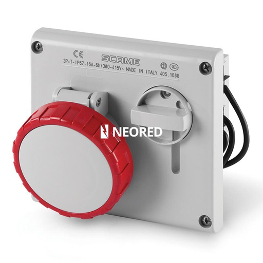 [SCA405.1686] BASE C/BLOQUEO IP67 3P+T 16A