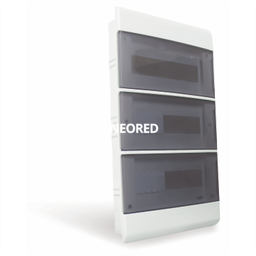 [STESGB36TC] CAJA EMBUTIR 3X12 DIN PUERTA TRANSPARENTE