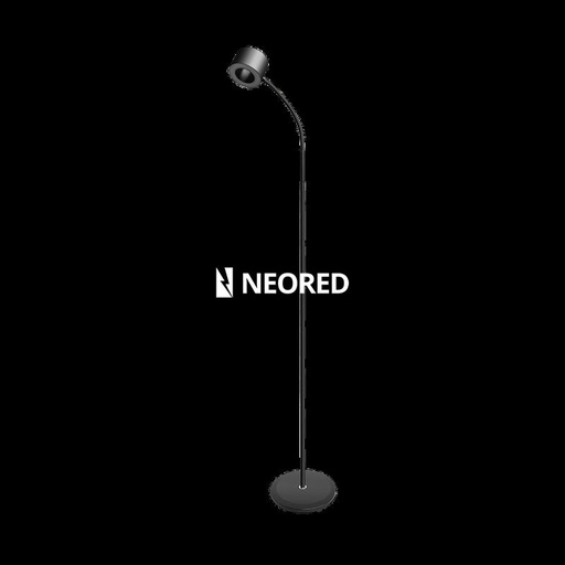 [CORMARTE NEGRO] LAMPARA LED DE PIE NEGRO, 11W 700LM, AC100-240V, RA>80, 3 TEMP COLOR, DIMEABLE, MEMORIA ULTIMA FUNCION