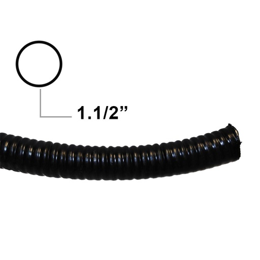 [CON80010060] CAÑO MET. FLEXIBLE TIPO RE NEGRO 1 1/2