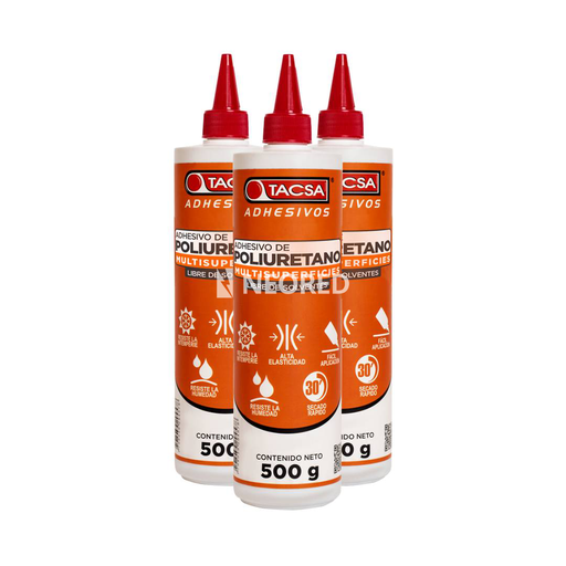[TACPTAPOLIU002] Adhesivo de Poliuretano Multisuperfices Botella con pico aplicador 500 g