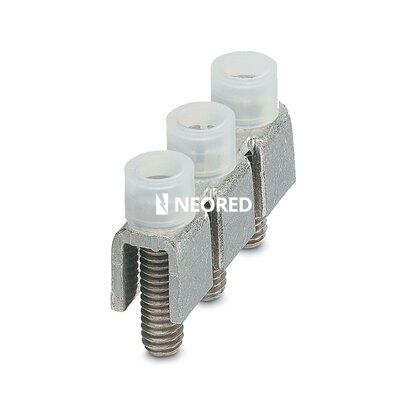 [PHO0201278] Puente fijo, paso: 15 mm, número de polos: 3, color: plateado