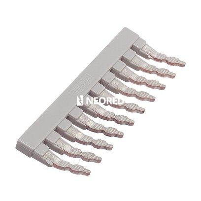 [PHO0202138] Peine puenteador, paso: 8 mm, número de polos: 10, color: gris