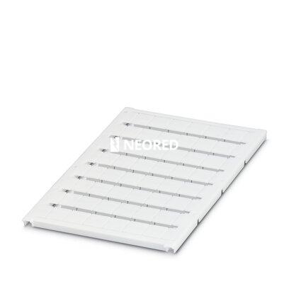 [PHO0818069] Marcador para bornes, Estera, blanco, sin rotular, rotulable con: BLUEMARK ID, BLUEMARK ID COLOR, BLUEMARK CLED, BLUEMARK LED, CMS-P1-PLOTTER, PLOTMARK, clase de montaje: encajar en ranura para índice alta, para ancho de borne: 10,2 mm, superficie útil: 9