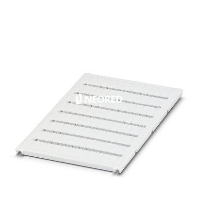 [PHO0818166] Marcador para bornes, Estera, blanco, sin rotular, rotulable con: BLUEMARK ID, BLUEMARK ID COLOR, BLUEMARK CLED, BLUEMARK LED, CMS-P1-PLOTTER, PLOTMARK, clase de montaje: encajar en ranura para índice plana, para ancho de borne: 4,2 mm, superficie útil: 3