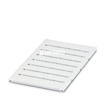 [PHO0819217] Marcador para bornes, Estera, blanco, sin rotular, rotulable con: BLUEMARK ID, BLUEMARK ID COLOR, BLUEMARK CLED, BLUEMARK LED, CMS-P1-PLOTTER, PLOTMARK, clase de montaje: encajar en ranura para índice alta, para ancho de borne: 16 mm, superficie útil: 15,