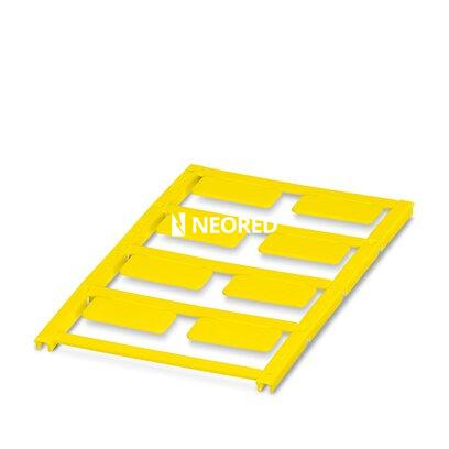 [PHO0825470] Rótulo de plástico, Estera, amarillo, sin rotular, rotulable con: BLUEMARK ID, BLUEMARK ID COLOR, BLUEMARK CLED, BLUEMARK LED, CMS-P1-PLOTTER, PLOTMARK, clase de montaje: pegado, superficie útil: 27 x 12,5 mm