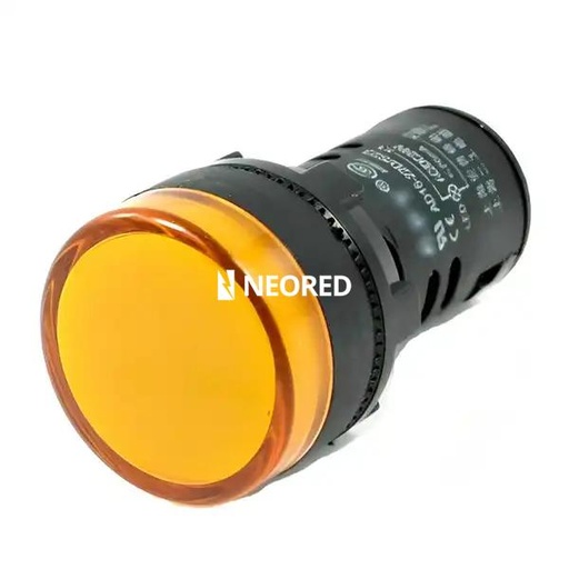 [CNCAD22-22DS Y 220] PILOTO LUMINOSO PLASTICO LED MONOBLOQUE AMARILLO 220VCA