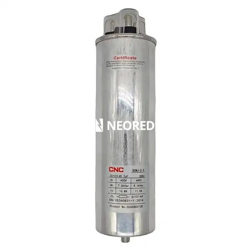 [CNCBGMJ0.4-7.5-3] Capacitor cilíndrico trifásico 7.2kvar, 400V