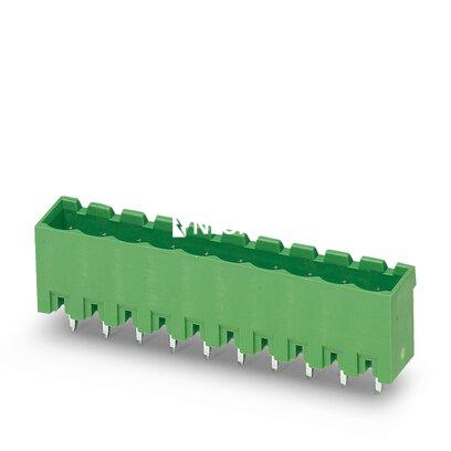 [PHO1755778] Carcasa base placa de circuito impreso, corriente nominal: 12 A, tensión de dimensionamiento (III/2): 320 V, número de polos: 6, paso: 5,08 mm, color: verde, superficie contactos: Estaño, montaje: Soldadura por ola