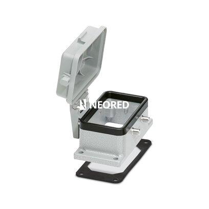 [PHO1771341] Carcasa empotrada HEAVYCON B10, para bloqueo transversal, altura 29 mm, con tapa de plástico, con junta plana