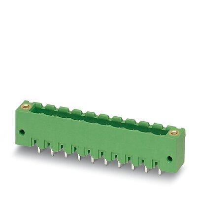 [PHO1776948] Carcasa base placa de circuito impreso, corriente nominal: 12 A, tensión de dimensionamiento (III/2): 320 V, número de polos: 8, paso: 5 mm, color: verde, superficie contactos: Estaño, montaje: Soldadura por ola