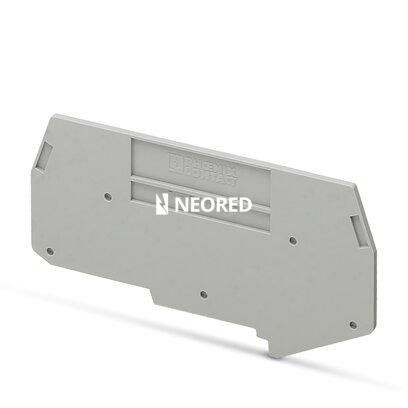 [PHO3026340] Tapa final, longitud: 91 mm, anchura: 2 mm, altura: 46,5 mm, color: gris