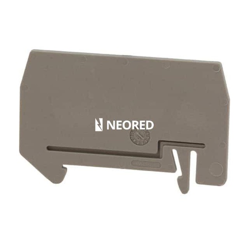 [PHO3030721] Placa separadora, longitud: 59,8 mm, anchura: 2 mm, altura: 39 mm, color: gris