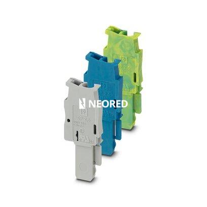 [PHO3043019] Conector, tensión nominal: 500 V, corriente nominal: 24 A, tipo de conexión: Conexión por resorte, Conexión enchufable, número de conexiones: 1, número de polos: 1, sección:0,08 mm² - 4 mm²,  AWG: 28 - 12, anchura: 5,2 mm, altura: 39 mm, color: gris