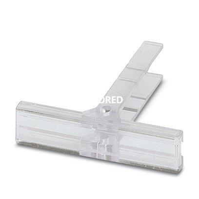 [PHO1004348] Marcador de regletas de bornes, para la señalización de regletas, altura ajustable, emplear con los soportes finales E/UK, E/NS 35 N, o CLIPFIX 35, superficie útil: 44 x 7 mm