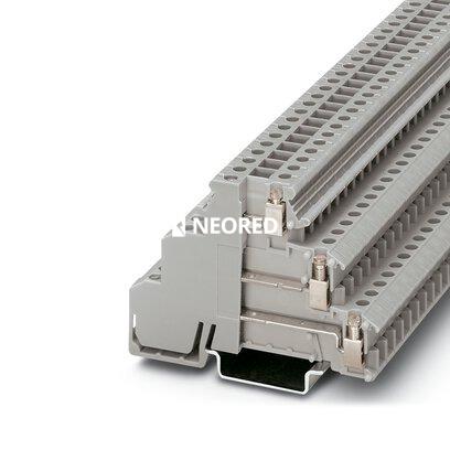 [PHO2715979] Borne para detectores/actuadores, tipo de conexión: Conexión por tornillo, sección: 0,2 mm² - 4 mm², AWG: 24 - 12, anchura: 6,2 mm, color: gris, clase de montaje: NS 35/7,5, NS 35/15