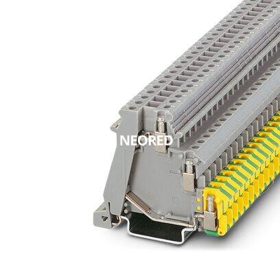 [PHO2717113] Borne para detectores/actuadores, tipo de conexión: Conexión por tornillo, sección: 0,2 mm² - 4 mm², AWG: 24 - 12, anchura: 6,2 mm, color: gris, clase de montaje: NS 35/7,5, NS 35/15