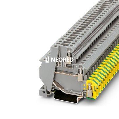 [PHO3011054] Borne para detectores/actuadores, tipo de conexión: Conexión por tornillo, sección: 0,2 mm² - 4 mm², AWG: 24 - 12, anchura: 6,2 mm, color: gris, clase de montaje: NS 35/7,5, NS 35/15