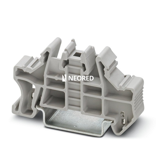 [PHO3022218] Soporte final de montaje rápido, para carril simétrico NS 35/7,5 o carril simétrico NS 35/15, con posibilidad de marcado, ancho: 9,5 mm, color: gris