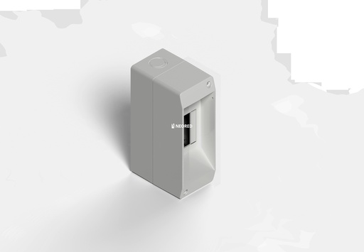 [GEN045002G] Caja térmica exterior 1 Bip. Gris Sin tapa